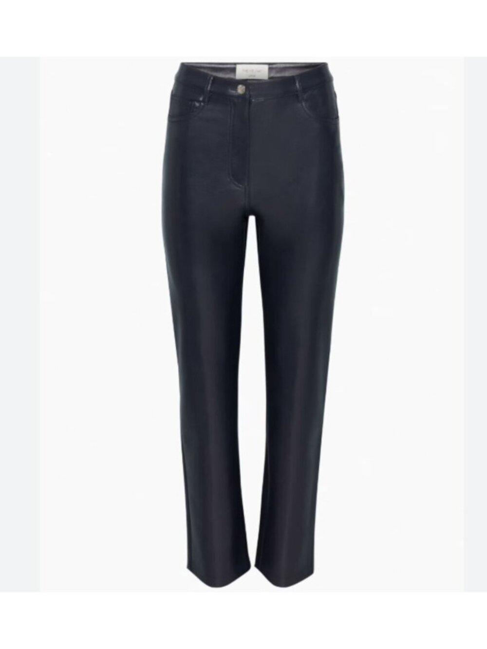 Aritzia Wilfred Melina Vegan Faux Leather High Rise Black Pants Size 6 Small